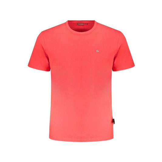 Napapijri Red Cotton T-Shirt NA-31617-XXL