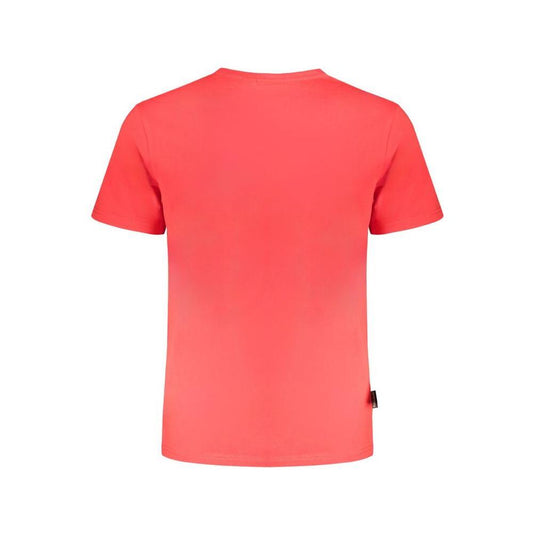 Napapijri Red Cotton T-Shirt NA-31617-XXL