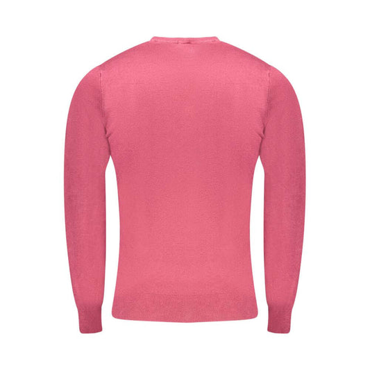 Cavalli Class Red Viscose Men Sweater CA-33476-M