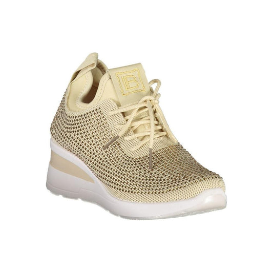 Laura Biagiotti Beige Polyester Women Sneaker LA-36472-EU36/US6