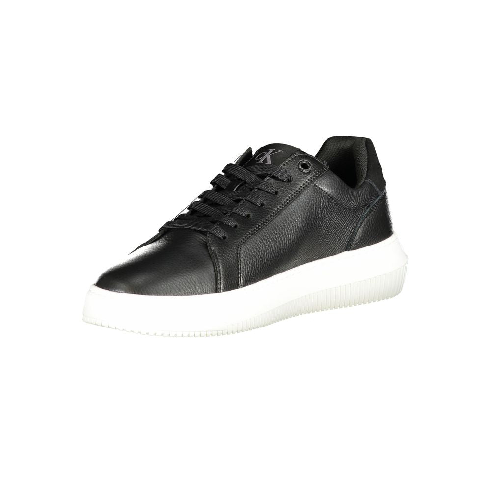 Calvin Klein Black Polyurethane Men Sneaker