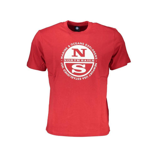 North Sails Red Cotton T-Shirt NO-27300-S