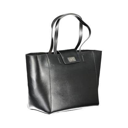 Calvin Klein Black Recycled Polyester Women Handbag