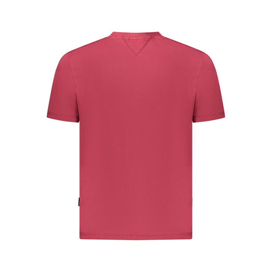 Napapijri Red Cotton Men T-Shirt NA-35894-M