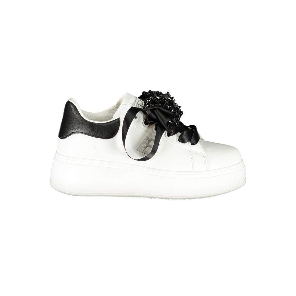 Laura Biagiotti White Polyester Women Sneaker LA-36490-EU37/US7