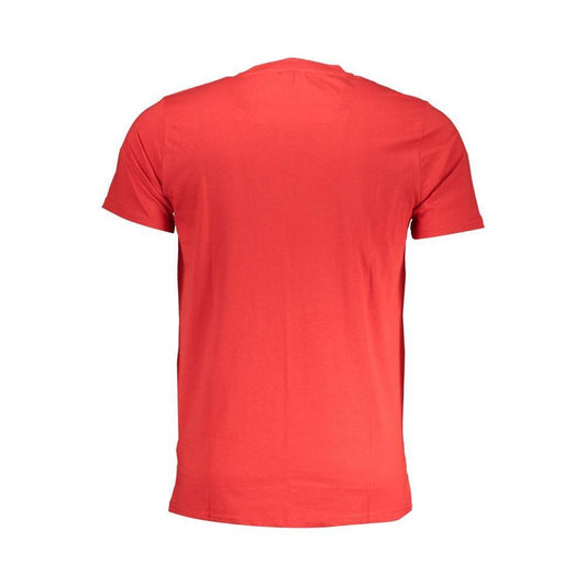Cavalli Class Red Cotton T-Shirt CA-28590-L