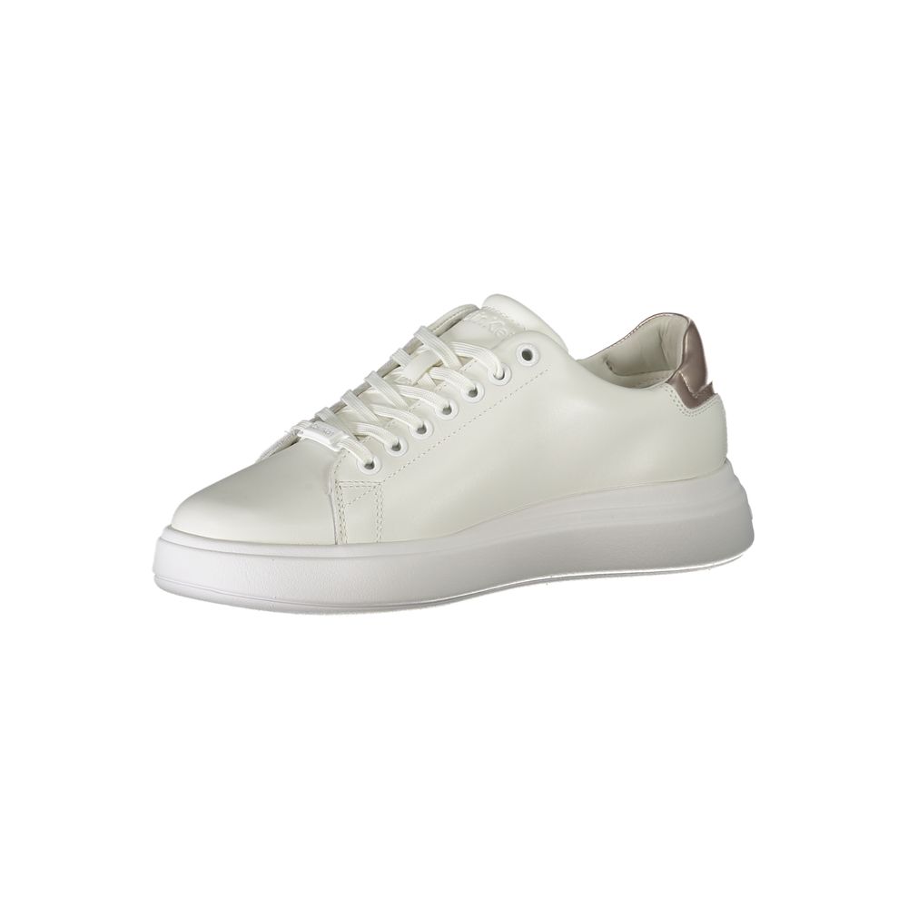 Calvin Klein White Polyester Athletic Sneakers Calvin Klein