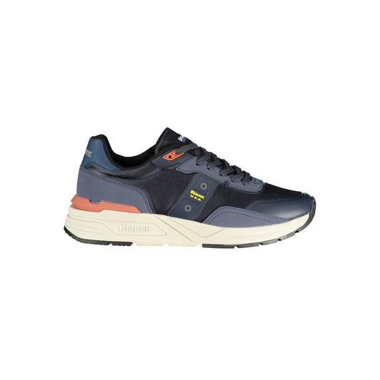 Blauer Blue Polyester Athletic Sneakers Blauer