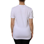 Dolce & Gabbana White Cotton Short Sleeves V-Neck Top T-shirt TSH87389-40