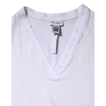 Dolce & Gabbana White Cotton Short Sleeves V-Neck Top T-shirt TSH87389-40