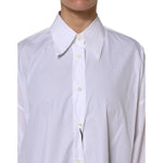 Dolce & Gabbana White Cotton Collared Shirt Long Sleeve Top TSH906738-46