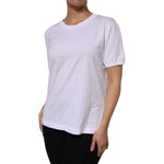 Dolce & Gabbana White Cotton Short Sleeve Round Neck T-shirt TSH906749-48