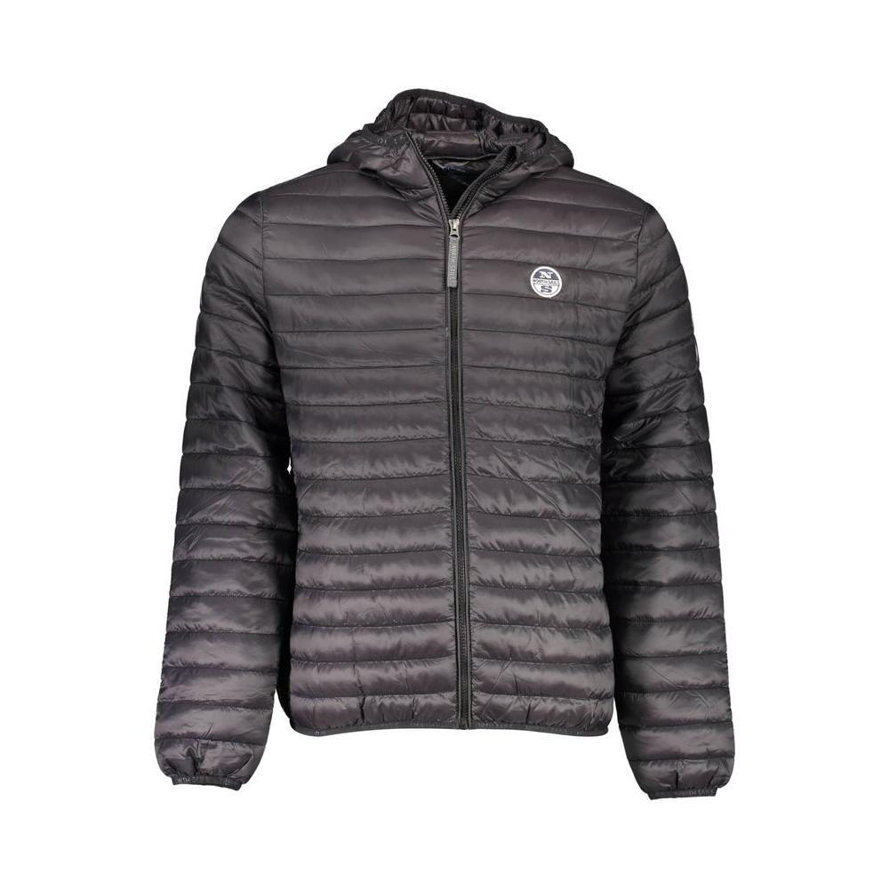North Sails Black Polyamide Men Jacket NO-37099-L