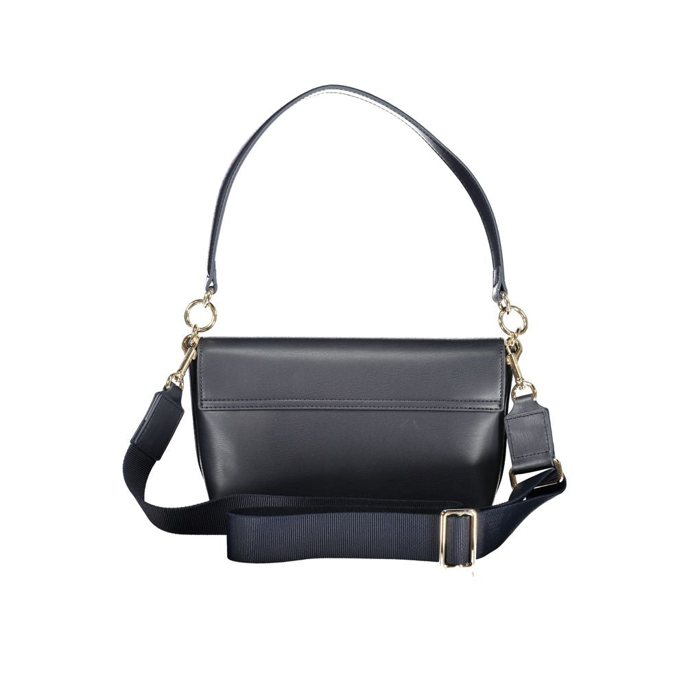 Front view with bag zipped and handles upright.