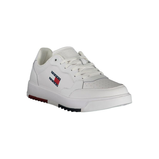Tommy Hilfiger White Polyethylene Men Sneaker TO-32592-EU42/US9
