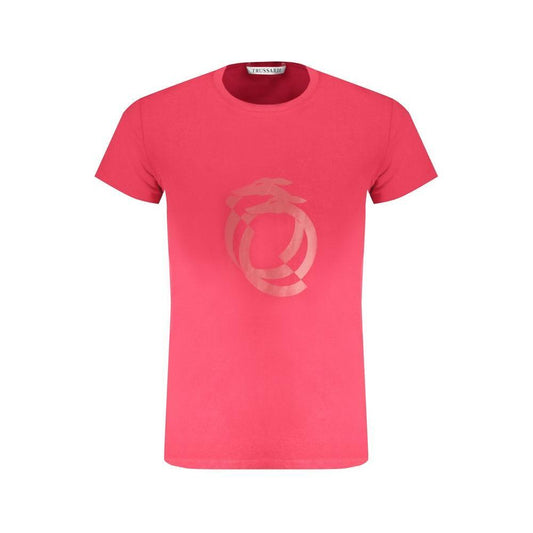 Trussardi Red Cotton T-Shirt TR-30140-S