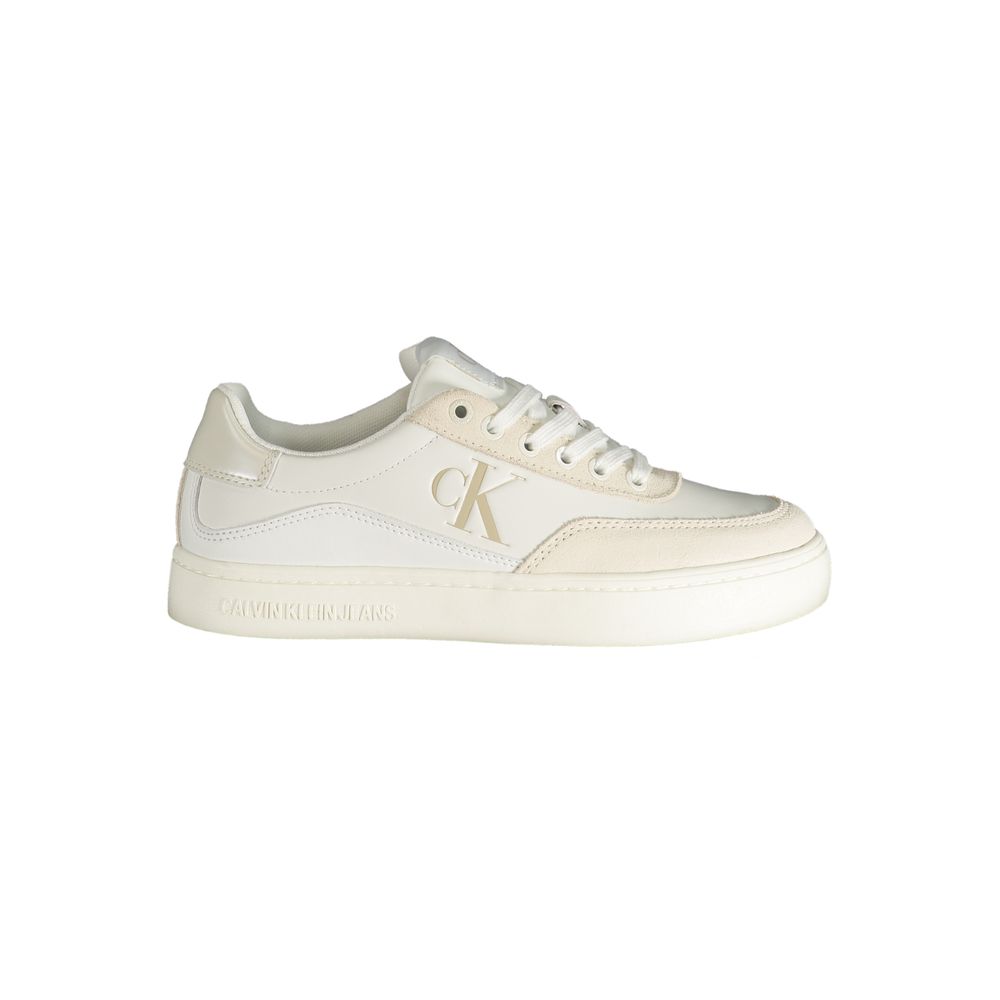 Calvin Klein White Polyester Athletic Sneakers Calvin Klein