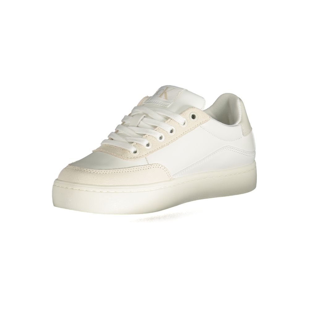Calvin Klein White Polyester Athletic Sneakers Calvin Klein