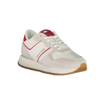 Tommy Hilfiger Red Leather Women Sneaker TO-36745-EU36/US6