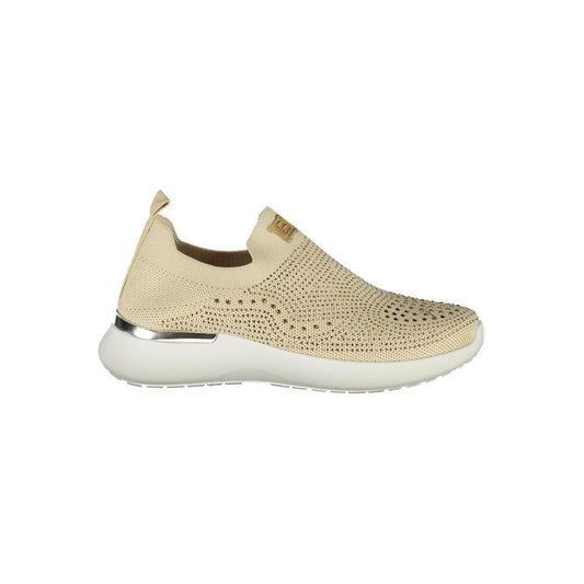 Laura Biagiotti Beige Polyester Women Sneaker LA-36505-EU36/US6
