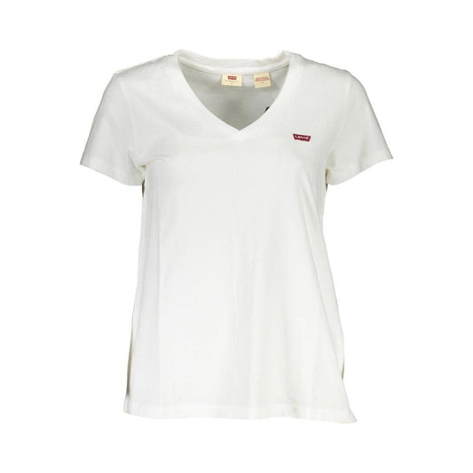 Levi's White Cotton Women T-Shirt LE-36959-XS