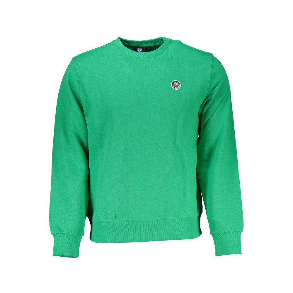 North Sails Green Cotton Sweatshirt North Sails