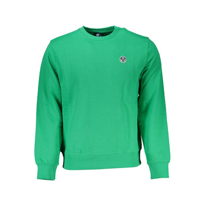 North Sails Green Cotton Sweatshirt North Sails