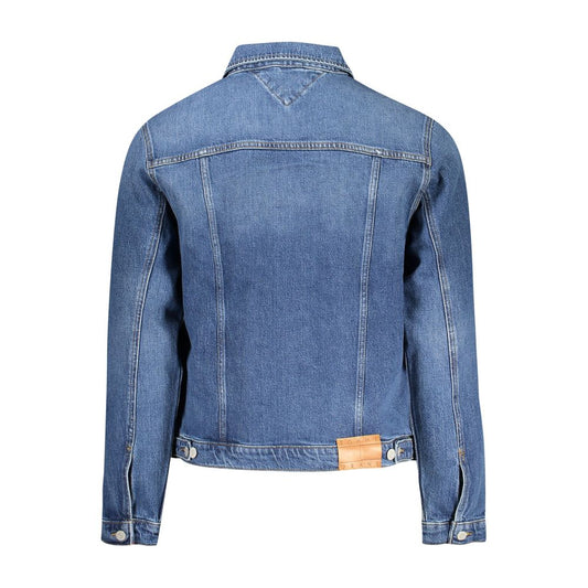 Tommy Hilfiger Blue Cotton Men Jacket TO-35353-S