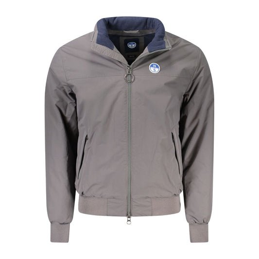 North Sails Brown Polyamide Men Jacket NO-32949-S