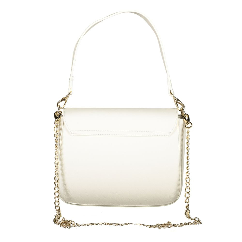 Front view with bag zipped and handles upright.