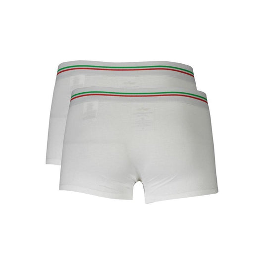 Aeronautica Militare White Cotton Men Boxer