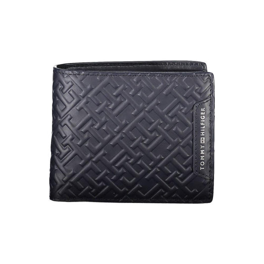 Tommy Hilfiger Blue Leather Men Wallet TO-38150