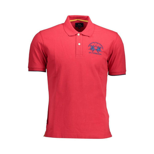 La Martina Elegant Pink Polo: Casual Luxury for Men LA-26380-M
