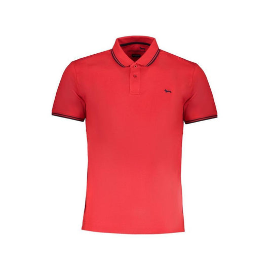 Harmont & Blaine Red Cotton Polo Shirt HA-29112-S