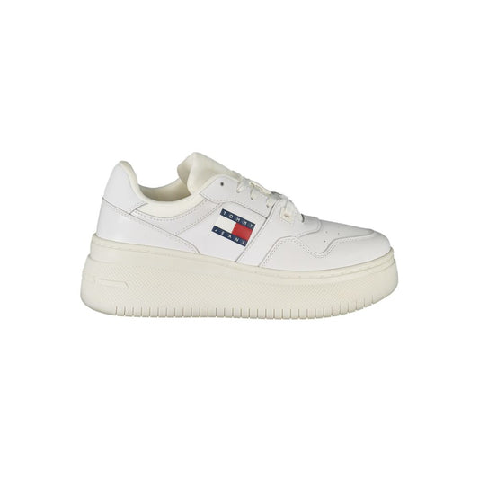 Tommy Hilfiger White Polyester Athletic Sneakers Tommy Hilfiger