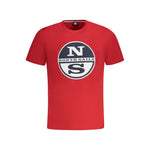 North Sails Red Cotton Men T-Shirt NO-34000-S