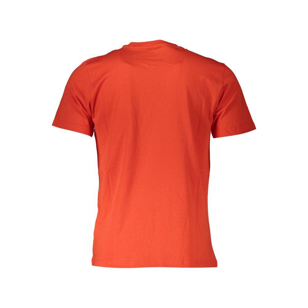 North Sails Red Cotton Men T-Shirt NO-37310-M