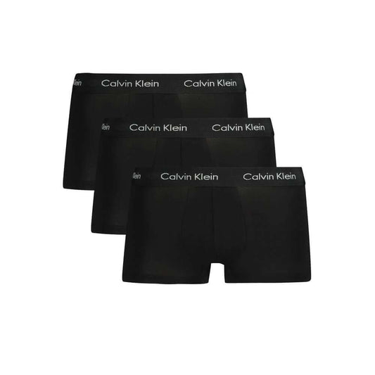 Calvin Klein Black Cotton Men Boxer