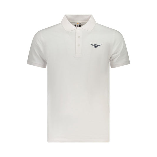 Accademia Militare White Cotton Polo Shirt AC-36532-S
