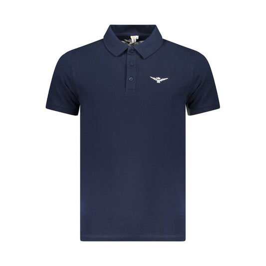 Accademia Militare Blue Cotton Polo Shirt AC-36537-S
