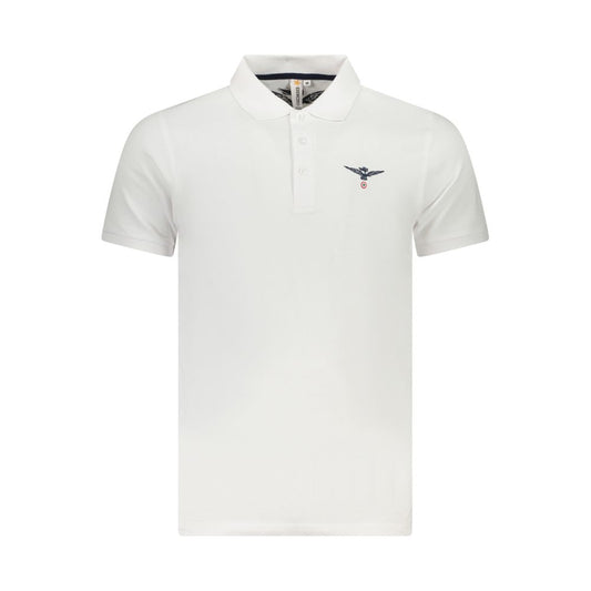 Accademia Militare White Cotton Polo Shirt AC-36557-S