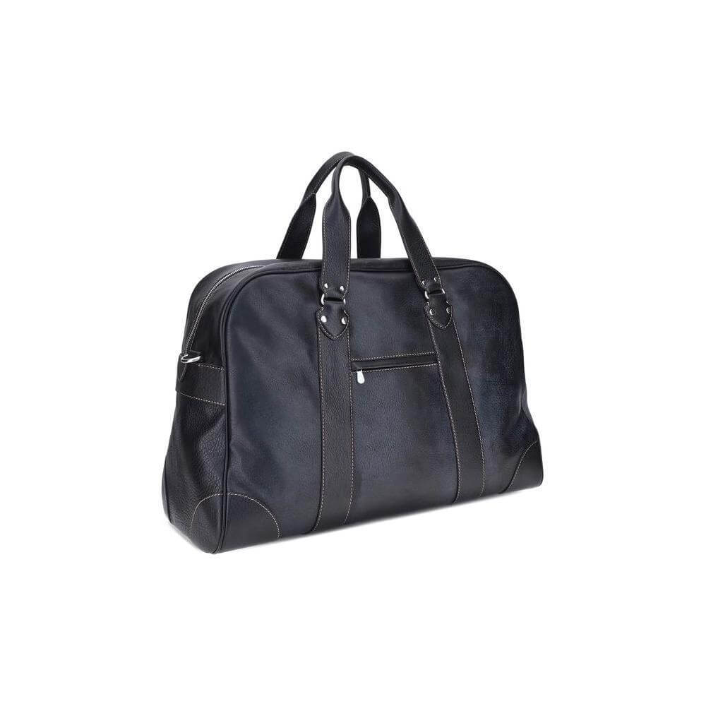 Front view with bag zipped and handles upright.