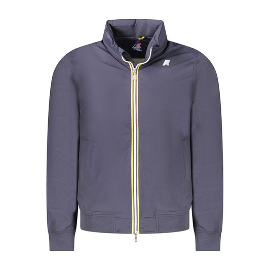 K-WAY Blue Nylon Men Jacket KW-38780-S