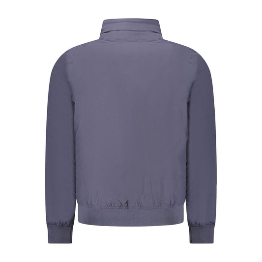 K-WAY Blue Nylon Men Jacket KW-38780-S