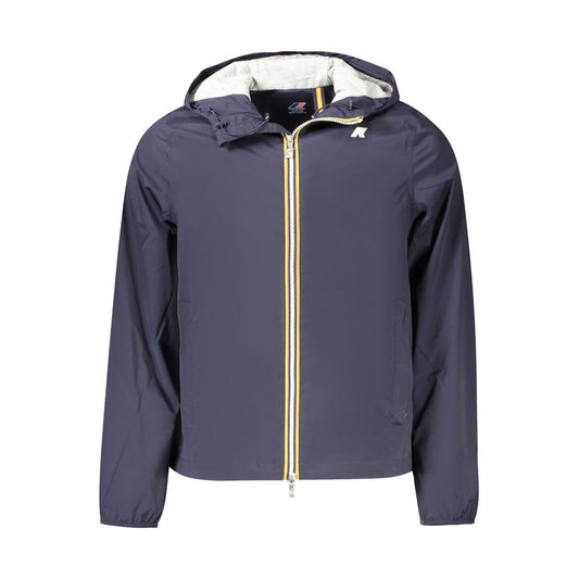 K-WAY Blue Nylon Men Jacket