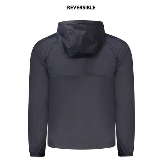 K-WAY Blue Recycled Nylon Men Jacket KW-38798-L