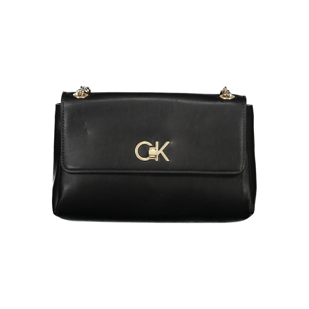 Calvin Klein Black Polyurethane Women's Handbag