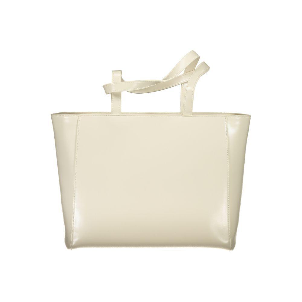 Front view with bag zipped and handles upright.