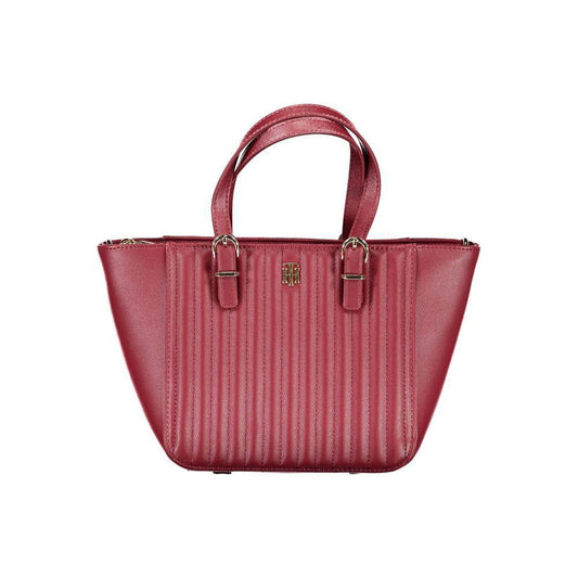 Tommy Hilfiger Red Polyethylene Handbag TO-16659