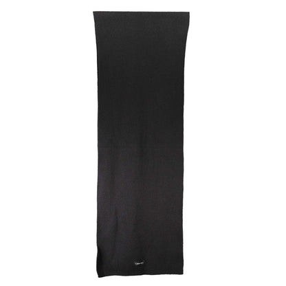Calvin Klein Black Cotton Scarf Calvin Klein